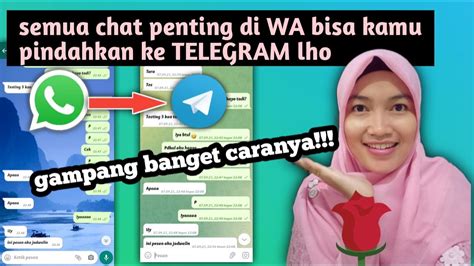 Cara Memindahkan Chat Whatsapp Ke Telegram Dengan Mudah Youtube