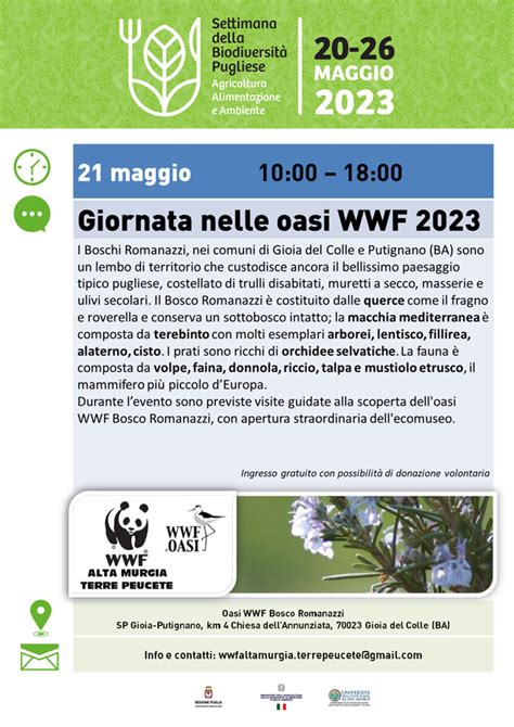 Giornata Oasi Wwf A Gioia Del Colle