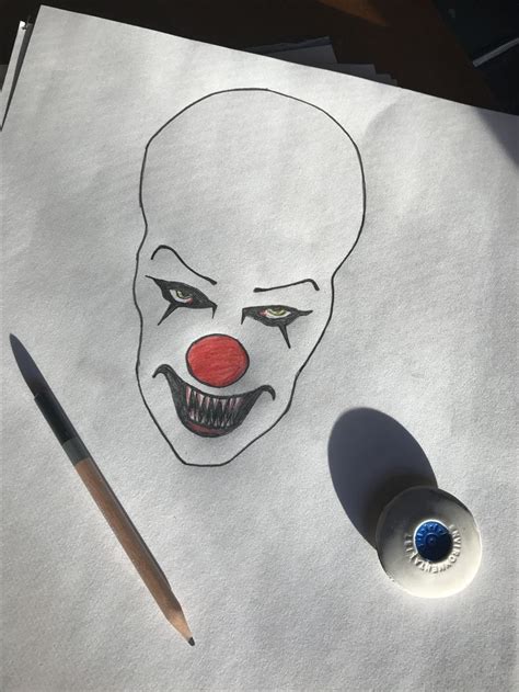 Pennywise | Horror drawing, Drawings, Visual art