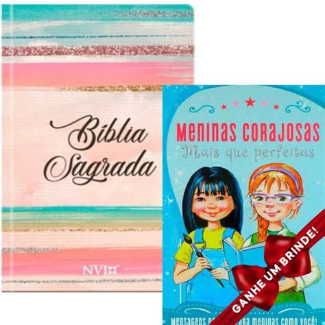 Combo Bíblia Sagrada NVI Capa Dura Letra Normal Pão Diário Livro