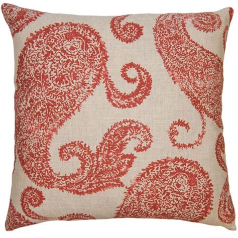 Square Feathers Tulum Paisley Pillow Size X Perigold Havenly