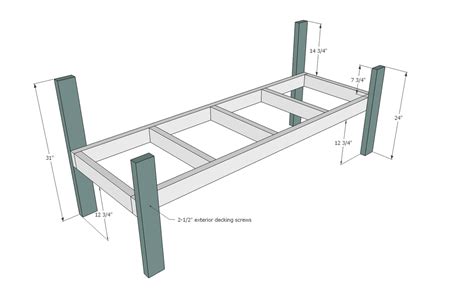 Ana White | Modern Park Bench - DIY Projects