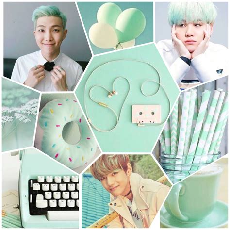 Namjoon Suga And Taehyung Mint Aesthetic Mint Aesthetic Taylor