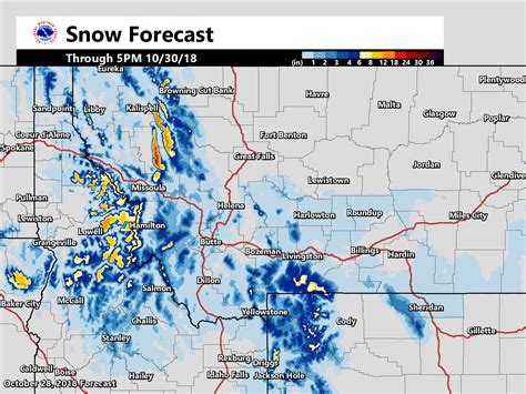 Multiple Rounds Of Snow On Tap For Montana Up To A Foot Of New Snow