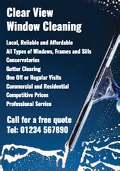 Window Cleaning Flyers | Customise Online | Fast Delivery | Quadrant Print