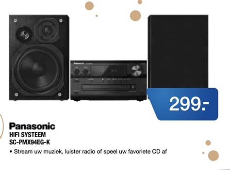 Panasonic Hifi Systeem Sc Pmx Eg K Aanbieding Bij Electroworld