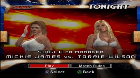 WWE SmackDown Vs Raw 2007 Mickie James Vs Torrie Wilson YouTube