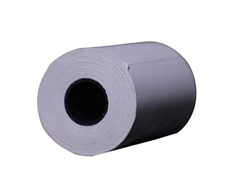 Plain White Chromo Barcode Label Roll Gsm Gsm Size X Cm