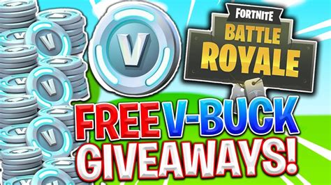 Free V Buck Giveaway Fortnite Battle Royale Youtube