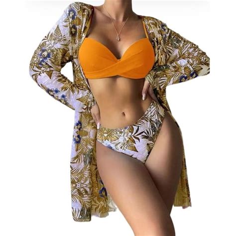 BLWOENS Trajes de baño de moda para mujeres Bikini falabella