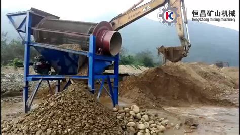 Sand Gravel Trommel Screen Gold Trommel Screen Rotary Drum Sieve For