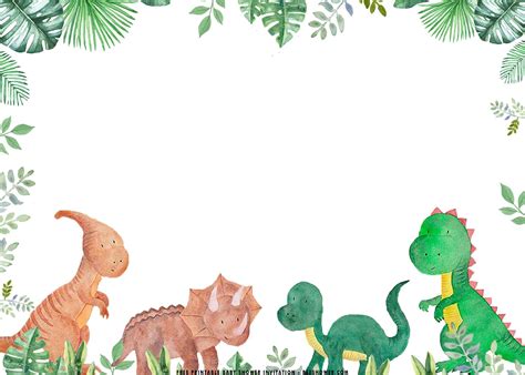 dinosaur birthday invitations 11