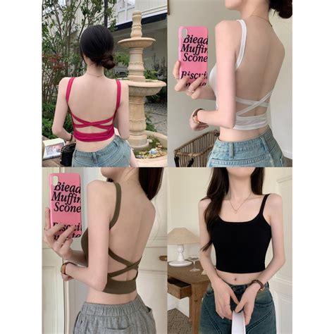 Áo Bra Nữ Hở Lưng Dây Đan Chéo Sexy Mẫu Hot Nhất Q2 Shopee Việt Nam