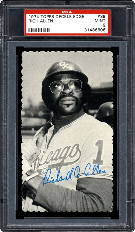 1974 Topps Deckle Edge Rich Allen Psa Cardfacts™