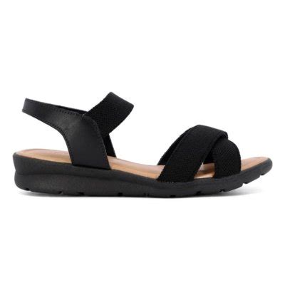 Sandália Usaflex Feminina Casual Couro Plataforma Elástico AC2309