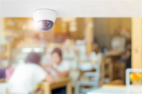 Cctv System Security Restaurant Surveillance Camera Installed Ceiling