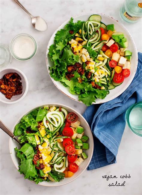 Vegan Cobb Salad With Coconut Bacon Recipe Love And Lemons