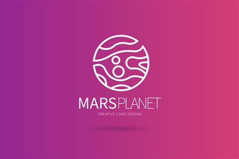 Mars planet logo | Creative Market