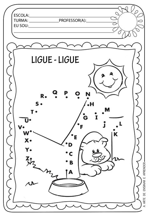 Atividade Pronta Ligue Ligue Alfabeto A Arte De Ensinar E Aprender