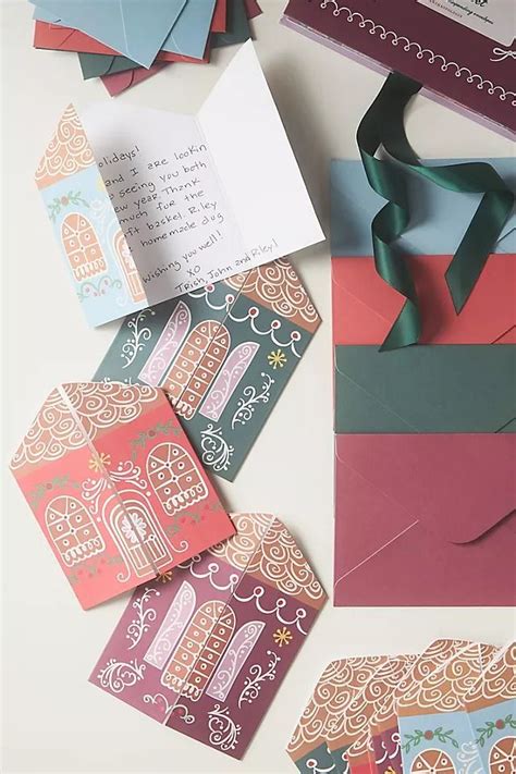 Twelvenyc X Anthropologie Gingerbread Christmas Boxed Card Set In