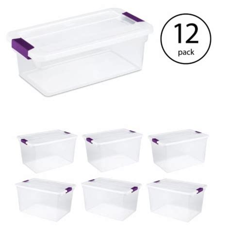 Sterilite 66 Quart Storage Totes 6 Pack And 6 Quart Storage Totes 12