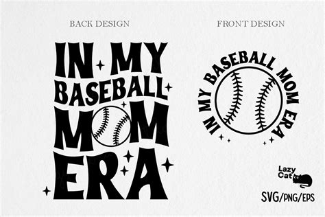 Baseball Mom Era Tshirt Svg Graphic By Lazy Cat · Creative Fabrica