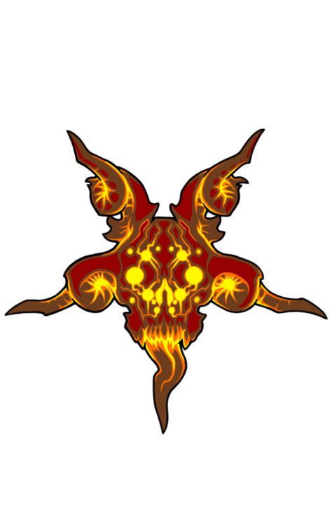 demon skull  pentagram  doom  rdoom