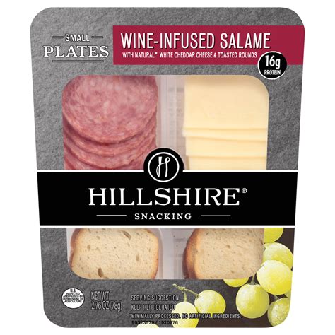 Hillshire Farm Snacking Small Plates, Wine-Infused Salame with White ...