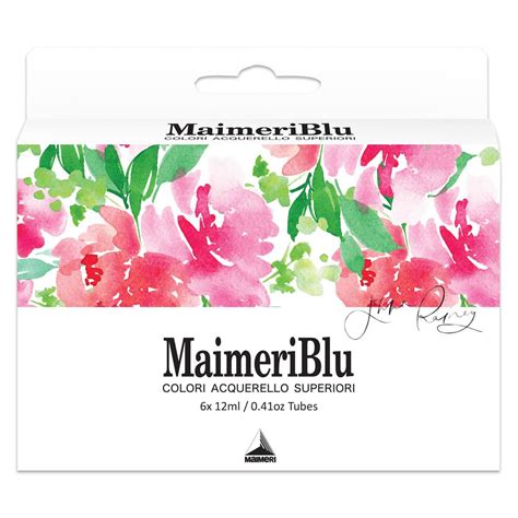 Maimeri Blu Watercolor Jenna Rainey Set Of 6 Colors 12ml Tubes Jerry