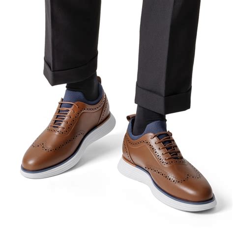 Men's Comfortable Wingtip Dress Sneakers-Bruno Marc