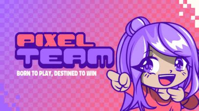 Placeit - Discord Theme Template for Streamers with a Gaming Girl ...