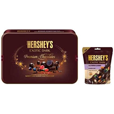 hersheys exotic dark gift tin pack  hersheys exotic dark