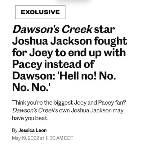 Joshua Jackson Thank You Found On The Instagram Page Dawsonscreek