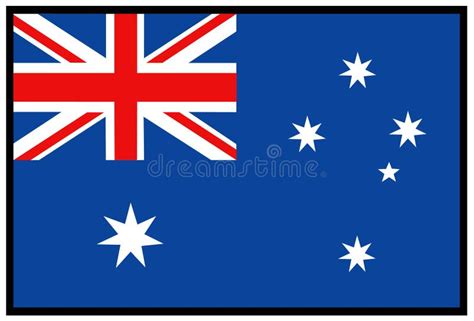 Australia Flag - Country in Oceania Stock Vector - Illustration of ...