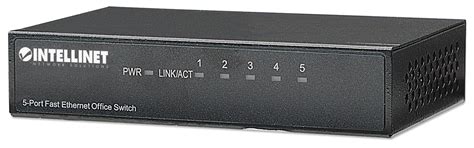 Intellinet Port Fast Ethernet Office Switch Desktop Size Metal