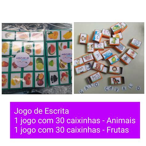 Combo Jogo De Escrita Na Caixa De F Sforo I E Ii Elo