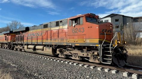 BNSF 6244 Leads A NB Empty Coal Train With Two DO Units And A Great