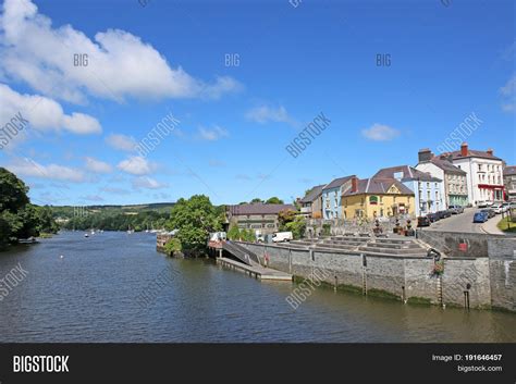 Cardigan Town On River Image And Photo Free Trial Bigstock