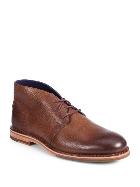 Lyst Cole Haan Glenn Laceup Chukka Boots In Brown For Men