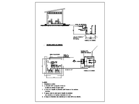 Tratamiento Aguas Servidas En Autocad Cad Kb Bibliocad