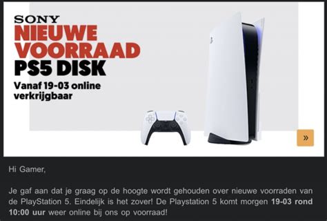 Vrijdagochtend 19 Maart Nieuwe Playstation 5 Voorraad En Drop Bij