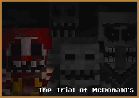 The Trial Of Mcdonalds Minecraft Horror Map Bedrock Edition Minecraft Map