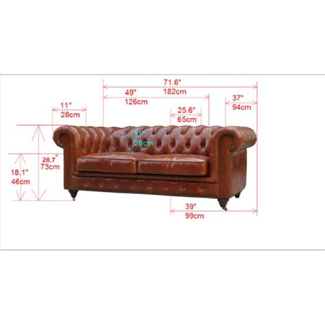 Pasargad 716 Genuine Leather Rolled Arm Chesterfield Loveseat Wayfair