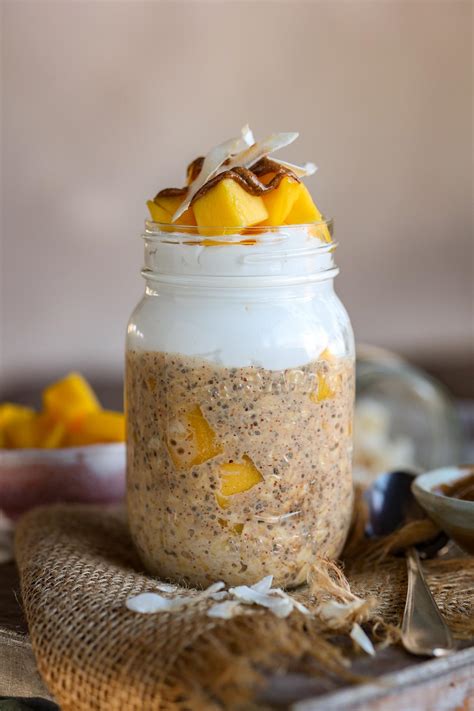 Tropical Mango Coconut Overnight Oats Pick Up Limes