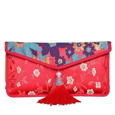 Red Packet Cny Maxi Brocade Folding Lucky Money Spring Festival