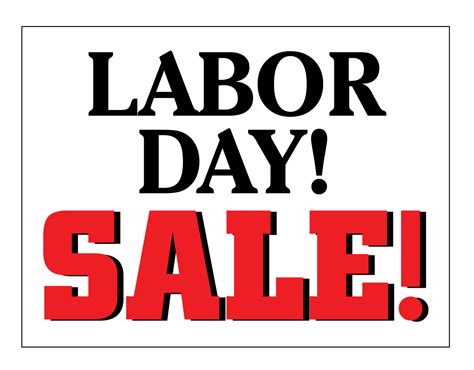 Buy our "Labor Day Sale" yard sign at Signs World Wide