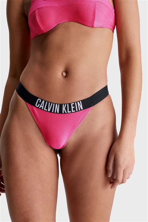 Calvin Klein Logolu KW0KW02019XI1 Bayan Bikini Altı KW0KW02019 XI1 PEMBE Exxeselection