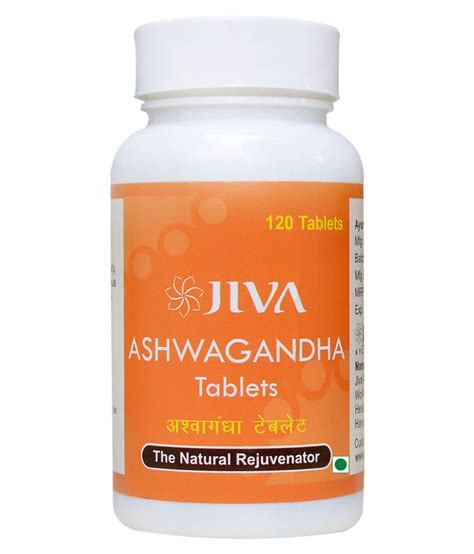 Jiva Ayurveda Ashwagandha Tablets 120 Tablets 120 No S Vitamins