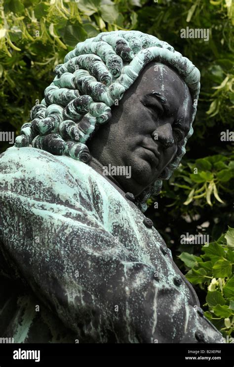 Statue Of German Composer Johann Sebastian Bach Eisenach Germany