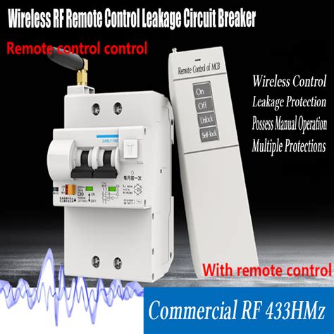 Model No Zjsbl7 100z Wireless Rf Remote Control Leakage Circuit Breaker Rf Remote Control